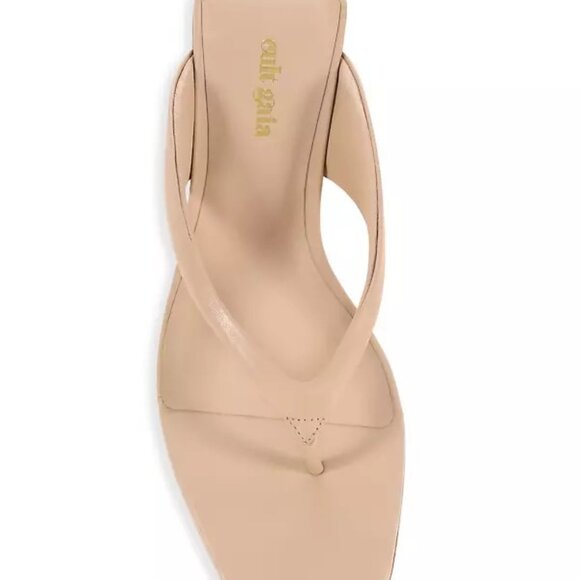 Clear Out-VGUC Cult Gaia Jasie Leather Thong Sandals sz 39 - Picture 1 of 11